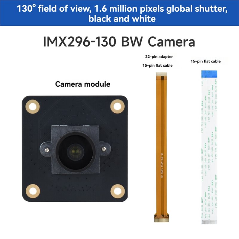 B29C-IMX296 1456X1088 1.6MP BW - Raspberry Pi Global Shutter Camera Imx296 avaliação e preço